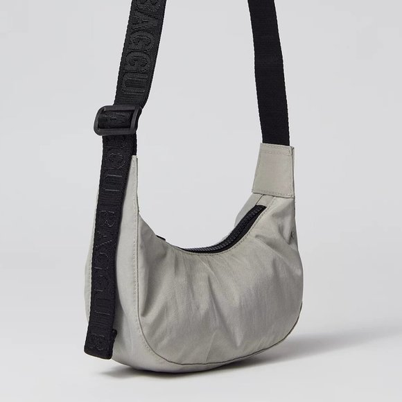 NWT Baggu Mini Crescent Bag - Grey - Picture 3 of 4